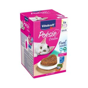 Vitakraft Poésie Création multipack jelly pâtés for cats (6 x 85 g)