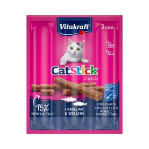 Vitakraft Cat Stick Mini Cod & Pollock 3 Pack