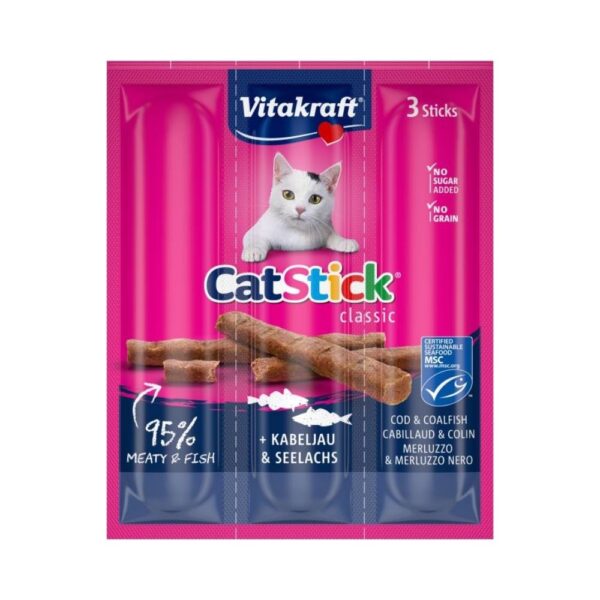 Vitakraft Cat Stick Mini Cod & Pollock 3 Pack