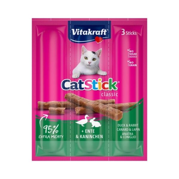Vitakraft Cat Snack Cat Stick Duck & Rabbit