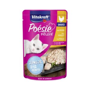 Vitakraft Kitten Poesie Delice Junior (2-12M) Chicken 85g Pouch
