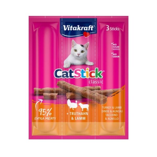 Vitakraft Cat Stick Mini 3pcs with Turkey & Lamb