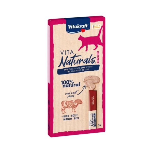 Vitakraft Vita Naturals Liquid-Snack + Beef