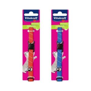 Vitakraft For You Reflective Nylon Cat Collar Blue / Red