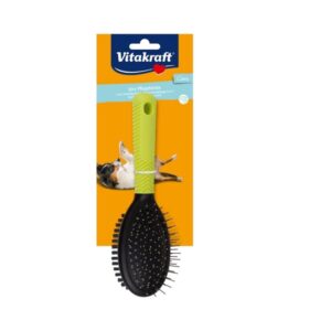 Vitakraft Dog Brush - Oval, Double-Sided
